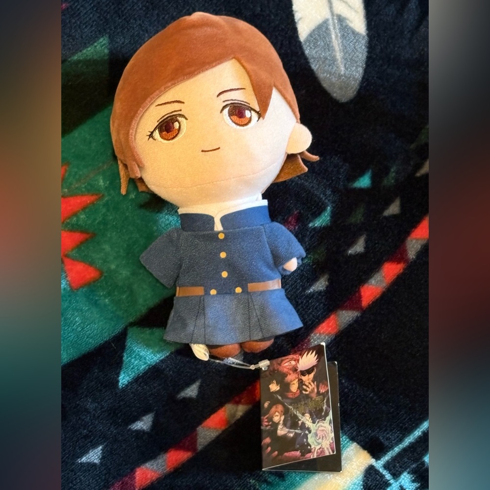 Jujutsu Kaisen Plush Toy Nobara Kugisaki Chibi Plush Crunchyroll NWT 8”